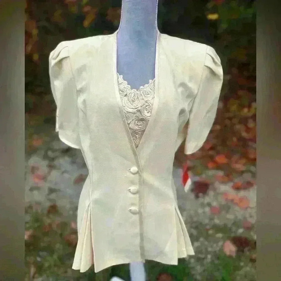 Vintage NWT 2 piece skirt set. R&M Richard’s by Karen Kwong. Vintage 80s/90s - Picture 10 of 16